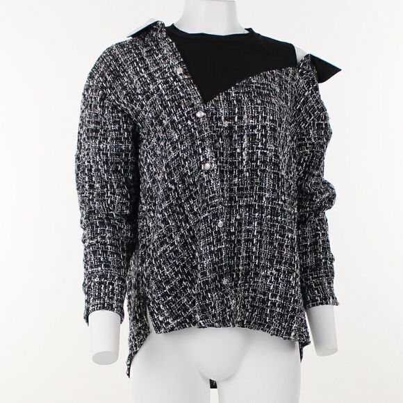 Maje Laco Tweed Shirt  - Picture 2 of 5